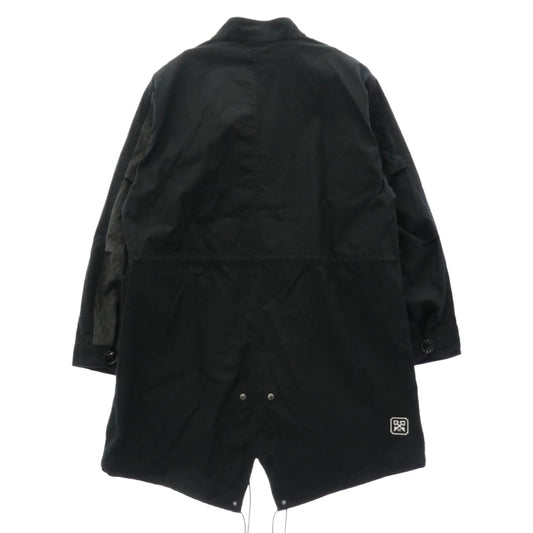 uniform experiment ユニフォームエクスペリメント 21AW UE-212012 SLEEVE PANELED MODS COAT スリーブ パネルド ミリタリー モッズコート ブラック系 1【中古】