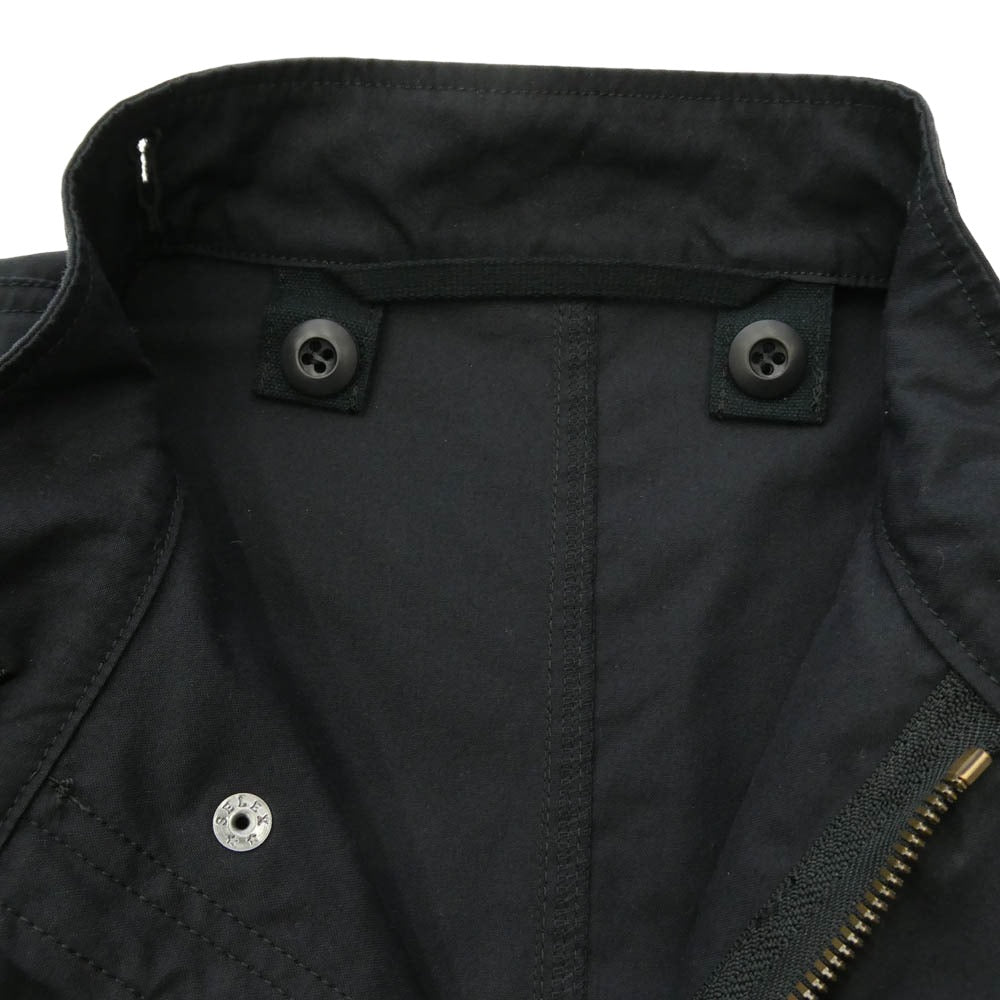 uniform experiment ユニフォームエクスペリメント 21AW UE-212012 SLEEVE PANELED MODS COAT スリーブ パネルド ミリタリー モッズコート ブラック系 1【中古】