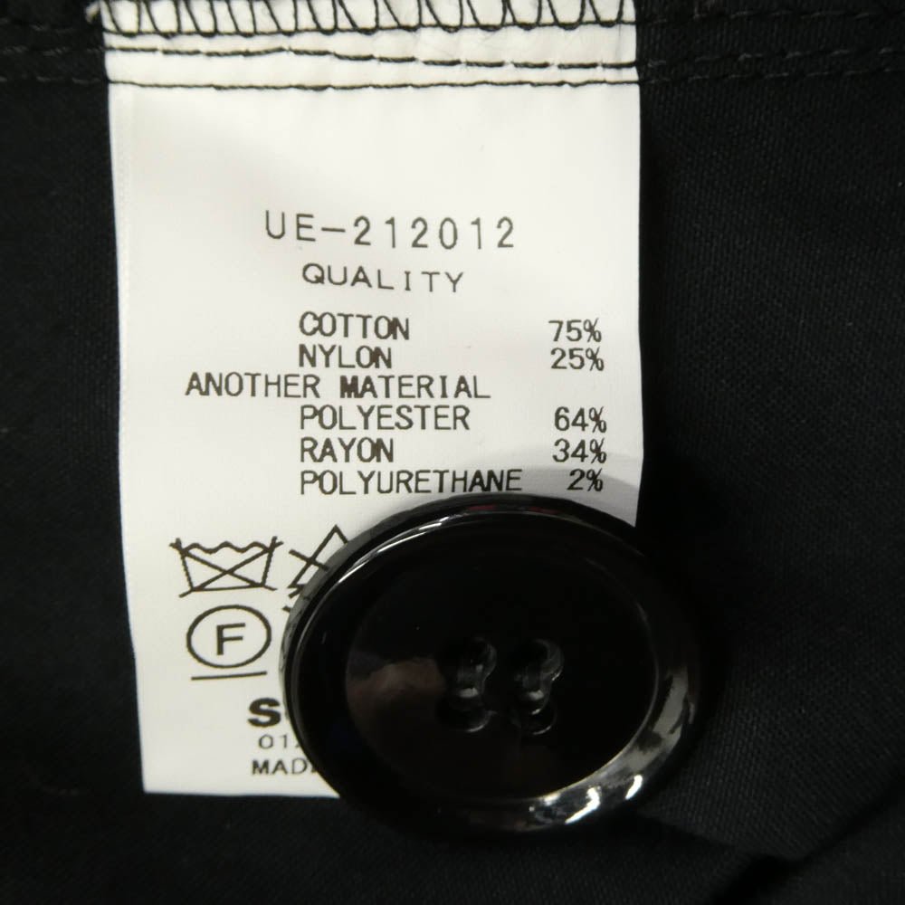 uniform experiment ユニフォームエクスペリメント 21AW UE-212012 SLEEVE PANELED MODS COAT スリーブ パネルド ミリタリー モッズコート ブラック系 1【中古】