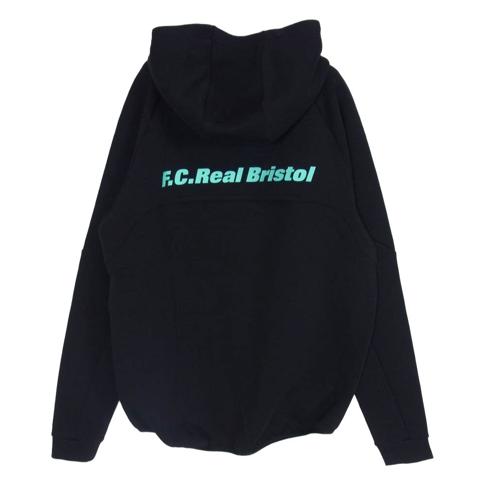 F.C.R.B. エフシーアールビー 21AW FCRB-212061 VENTILATION HOODIE ベンチレーション フーディー ジップアップ パーカー ブラック系 M【中古】