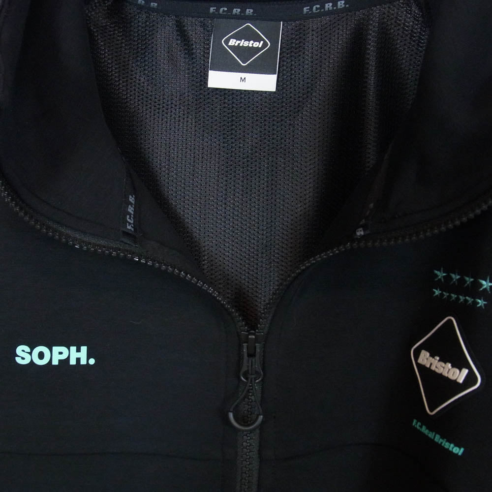 F.C.R.B. エフシーアールビー 21AW FCRB-212061 VENTILATION HOODIE ベンチレーション フーディー ジップアップ パーカー ブラック系 M【中古】