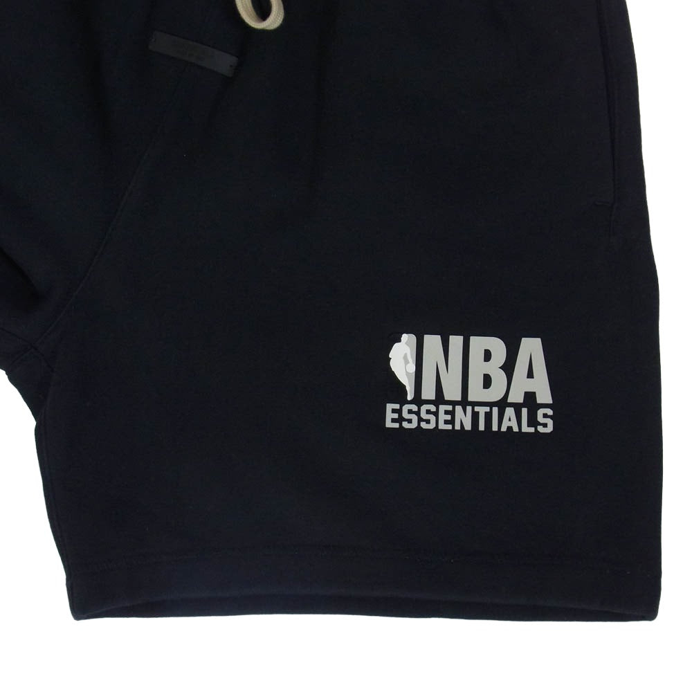 FEAR OF GOD フィアオブゴッド ESSENTIALS エッセンシャルズ NBA Sweatshorts スウェット ショーツ ブラック系 S【中古】