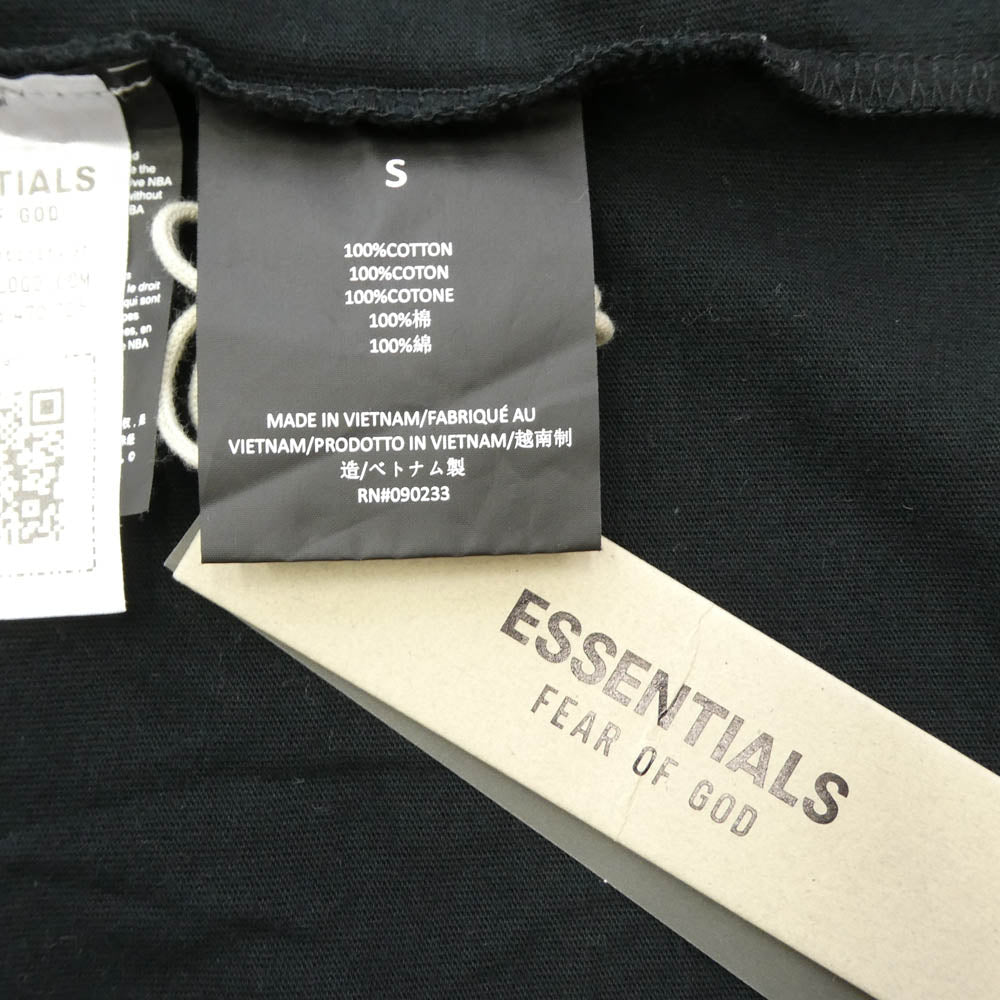 FEAR OF GOD フィアオブゴッド ESSENTIALS エッセンシャルズ NBA Bulls Tee シカゴ ブルズ プリント クルーネック 半袖 Tシャツ ブラック系 S【中古】