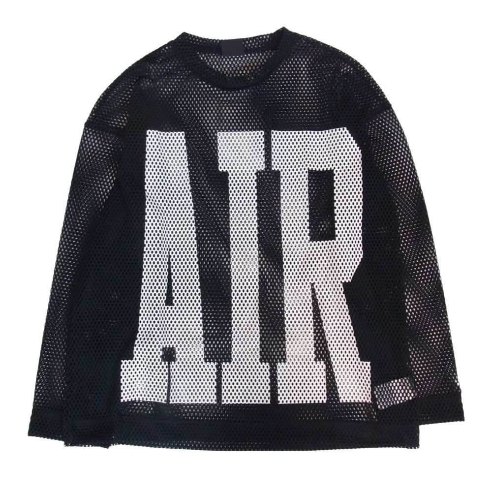 NIKE AIR JORDAN ナイキ ジョーダン IM6560-010 ×UNION ユニオン × Fragment Design LONG SLEEVE JERSEY フラグメントデザイン ジョーダン メッシュ ロングスリーブ 長袖Tシャツ ブラック系 M【美品】【中古】