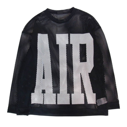 NIKE AIR JORDAN ナイキ ジョーダン IM6560-010 ×UNION ユニオン × Fragment Design LONG SLEEVE JERSEY フラグメントデザイン ジョーダン メッシュ ロングスリーブ 長袖Tシャツ ブラック系 M【美品】【中古】