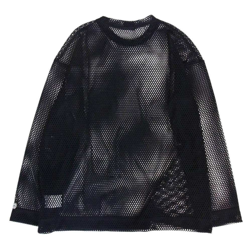 NIKE AIR JORDAN ナイキ ジョーダン IM6560-010 ×UNION ユニオン × Fragment Design LONG SLEEVE JERSEY フラグメントデザイン ジョーダン メッシュ ロングスリーブ 長袖Tシャツ ブラック系 M【美品】【中古】