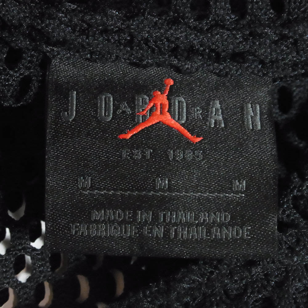 NIKE AIR JORDAN ナイキ ジョーダン IM6560-010 ×UNION ユニオン × Fragment Design LONG SLEEVE JERSEY フラグメントデザイン ジョーダン メッシュ ロングスリーブ 長袖Tシャツ ブラック系 M【美品】【中古】