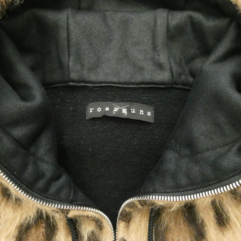 ROARGUNS ロアーガンズ 18FGB-14 LEOPARD PATTERN ZIP HOODIE レオパードパターン シャギー ジップフーディー パーカー マルチカラー系 3【中古】