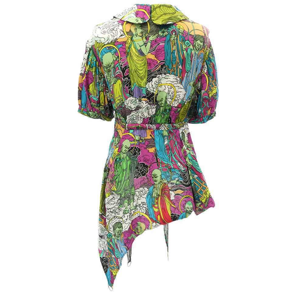 KIDILL キディル 24SS KL812 ×EMARY エマリー DRESS COLLABORATION BUDDAH ドレスコラボレーション ブッダ ワンピース グリーン系【中古】