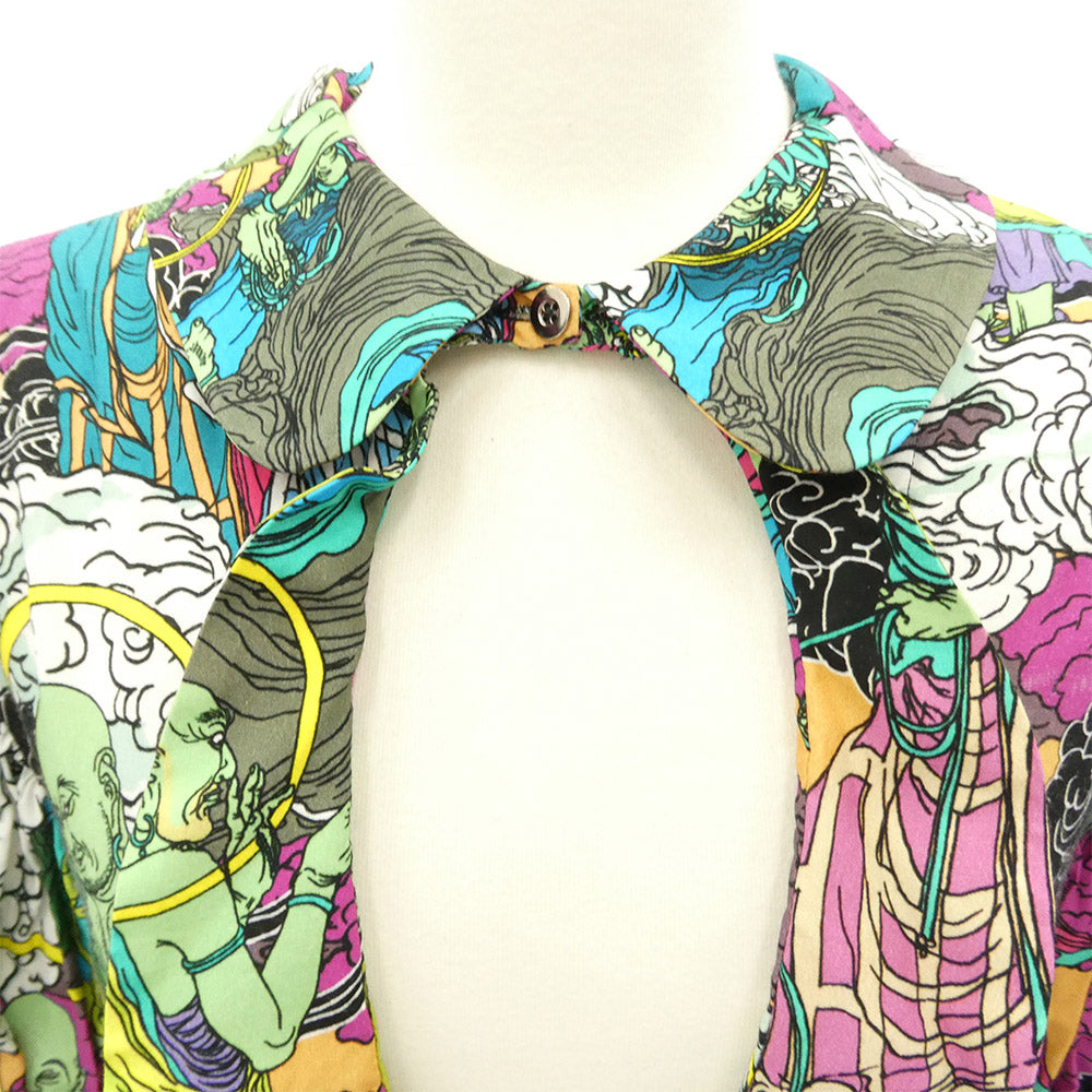 KIDILL キディル 24SS KL812 ×EMARY エマリー DRESS COLLABORATION BUDDAH ドレスコラボレーション ブッダ ワンピース グリーン系【中古】