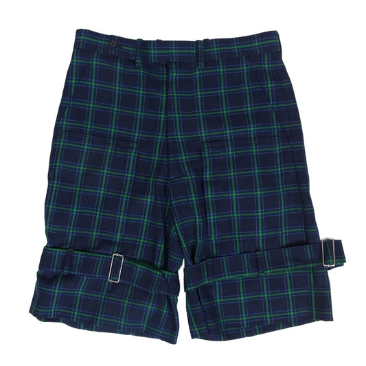 KIDILL キディル 25SS KL944 TAILORED BONDAGE SHORT PANTS テーラード ボンテージ ショートパンツ ショーツ ネイビー系 42【中古】