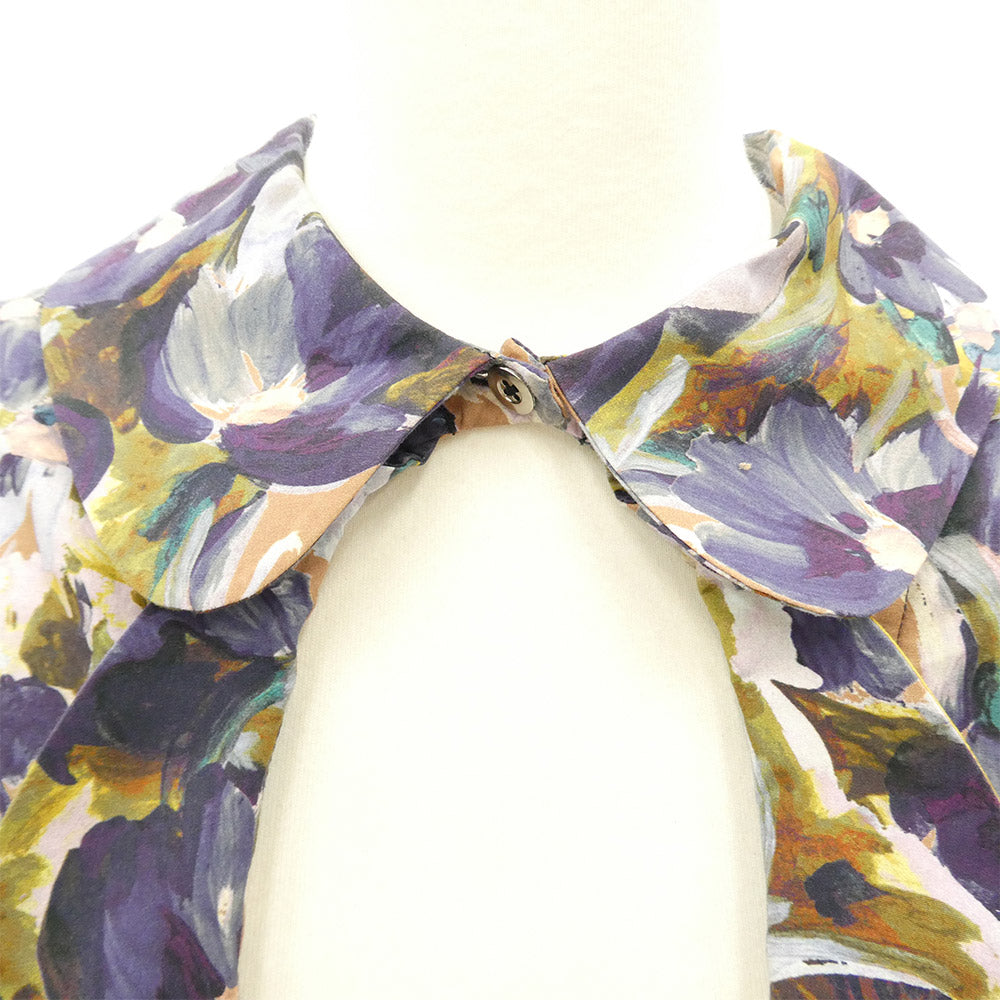 KIDILL キディル 24SS KL814 DRESS COLLABORATION WITH EMARY DEVEAUX FLOWER 総柄 ドレス ワンピース パープル系【中古】