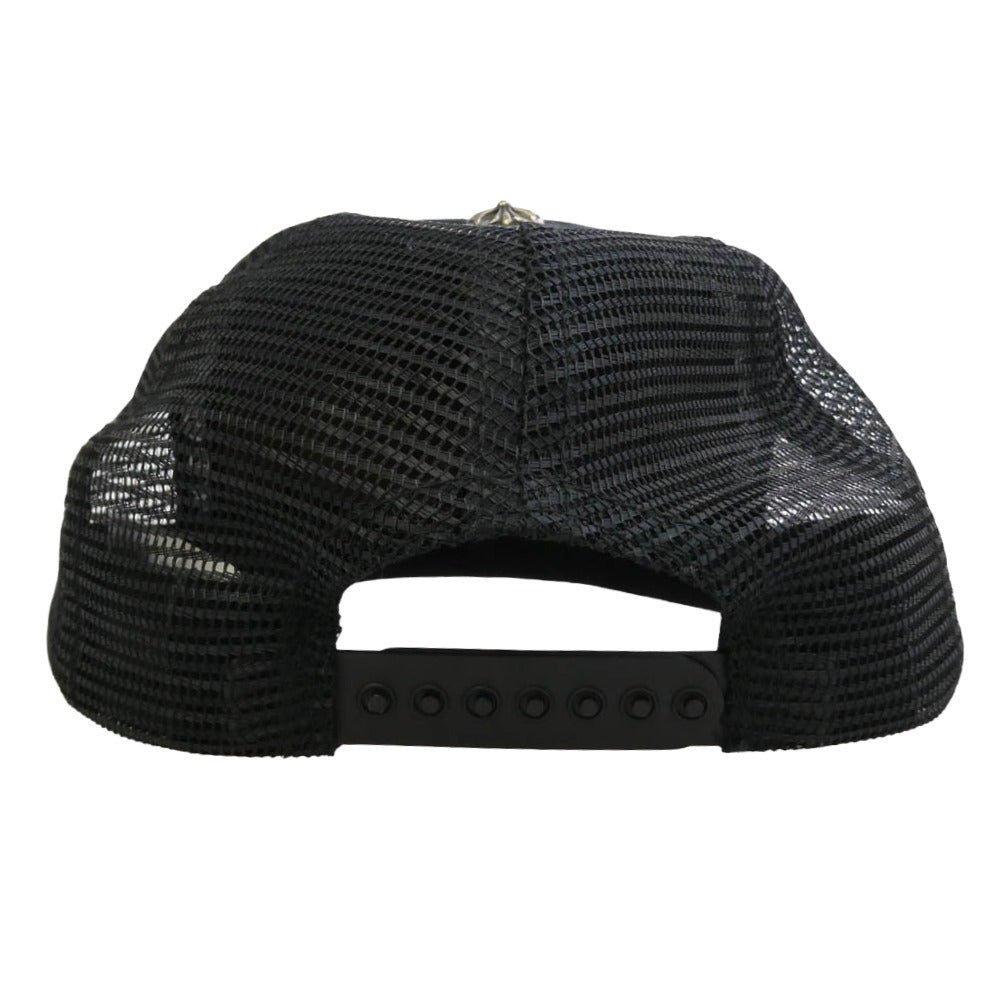 CHROME HEARTS クロムハーツ（原本無） TRACKER CAP HAT CHパッチ メッシュ トラッカー キャップ 帽子 ブラック系 ONESIZE 53-60【中古】
