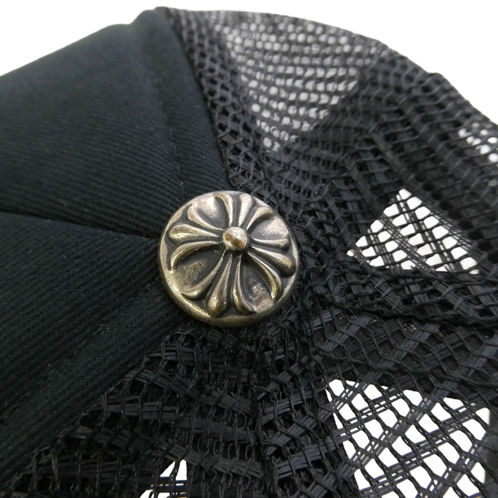 CHROME HEARTS クロムハーツ（原本無） TRACKER CAP HAT CHパッチ メッシュ トラッカー キャップ 帽子 ブラック系 ONESIZE 53-60【中古】