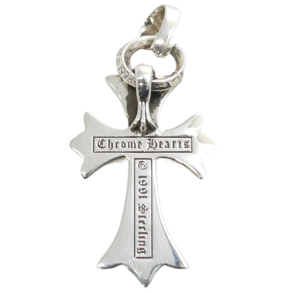 CHROME HEARTS クロムハーツ（原本無） レシート原本付属 CH CRS SML W/BALE スモールCHクロス ベイル ペンダントトップ シルバー系【中古】