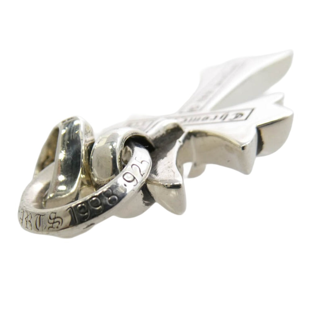 CHROME HEARTS クロムハーツ（原本無） レシート原本付属 CH CRS SML W/BALE スモールCHクロス ベイル ペンダントトップ シルバー系【中古】