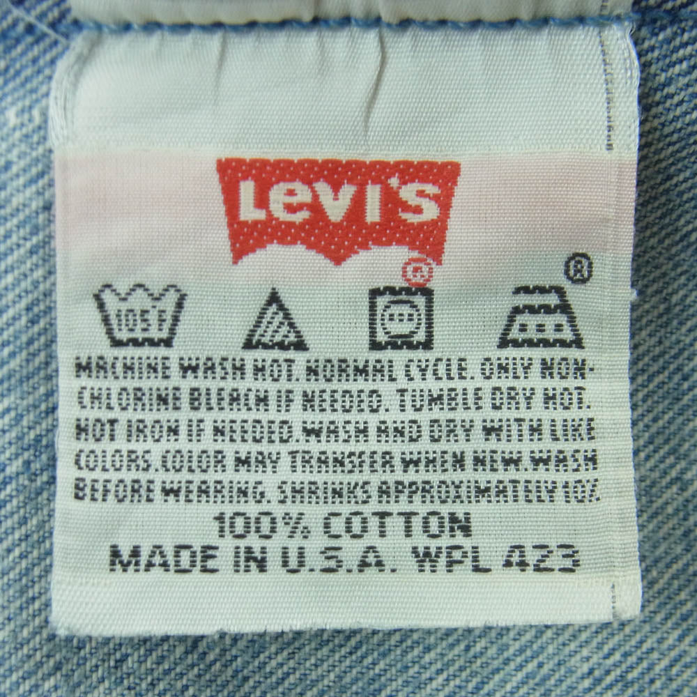 Levi's リーバイス 90s 98年 USA製 501 ボタン裏刻印653 レギュラー デニム パンツ インディゴブルー系 W38 L34【中古】