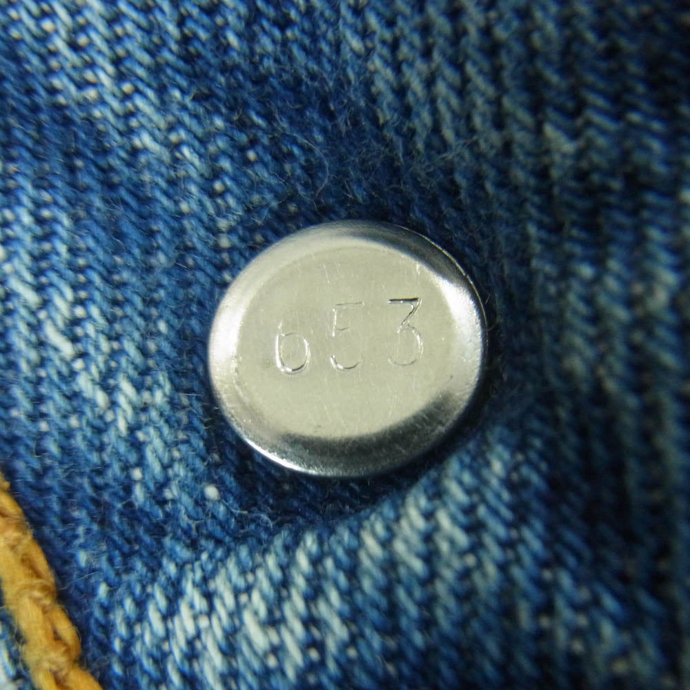 Levi's リーバイス 90s 98年 USA製 501 ボタン裏刻印653 レギュラー デニム パンツ インディゴブルー系 W38 L34【中古】