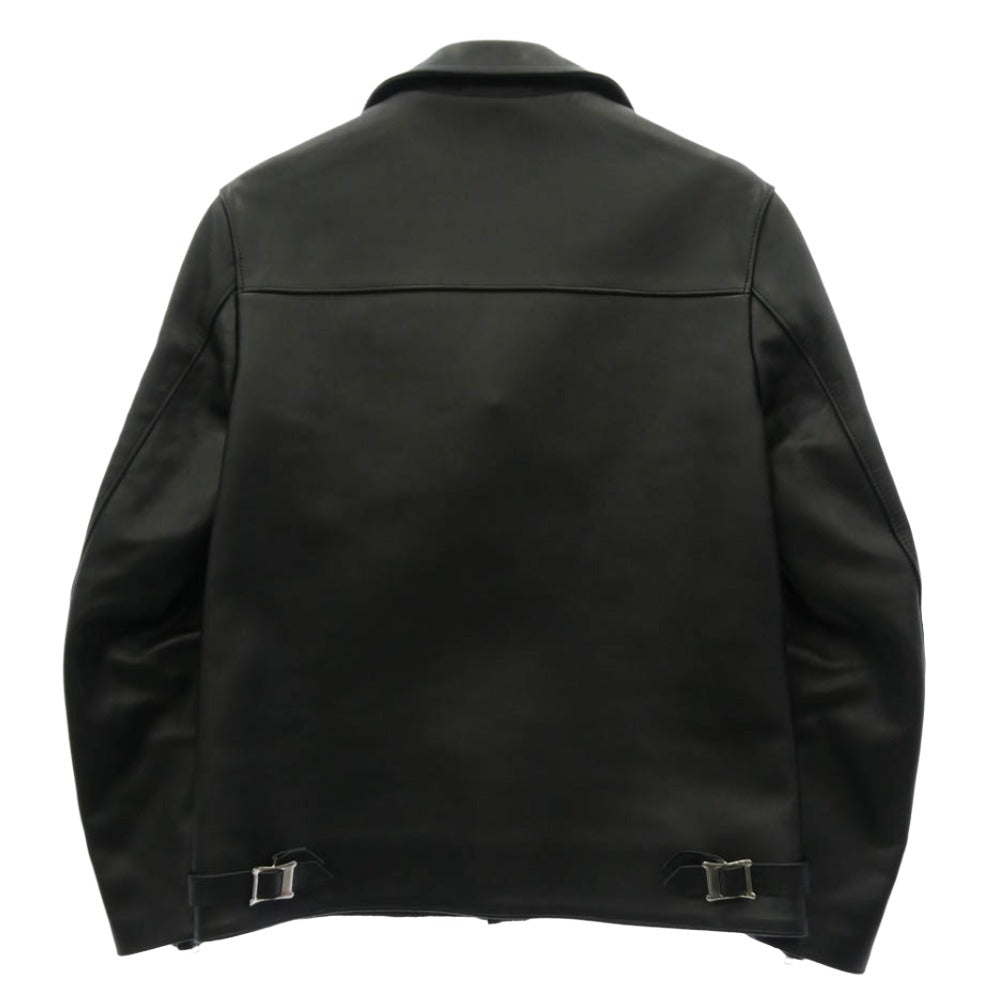 トリプルシックス LJM-27TF プレーンバックサイドベルト ライダース ジャケット ステアハイド ブラック系 38【極上美品】【中古】