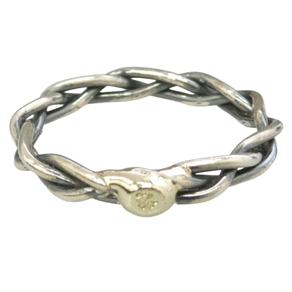 Sympathy of Soul シンパシーオブソウル R1801S-15 Woven Ring Silver シルバー K9 ウーブン リング シルバー系 ゴールド系 約14.5号【中古】
