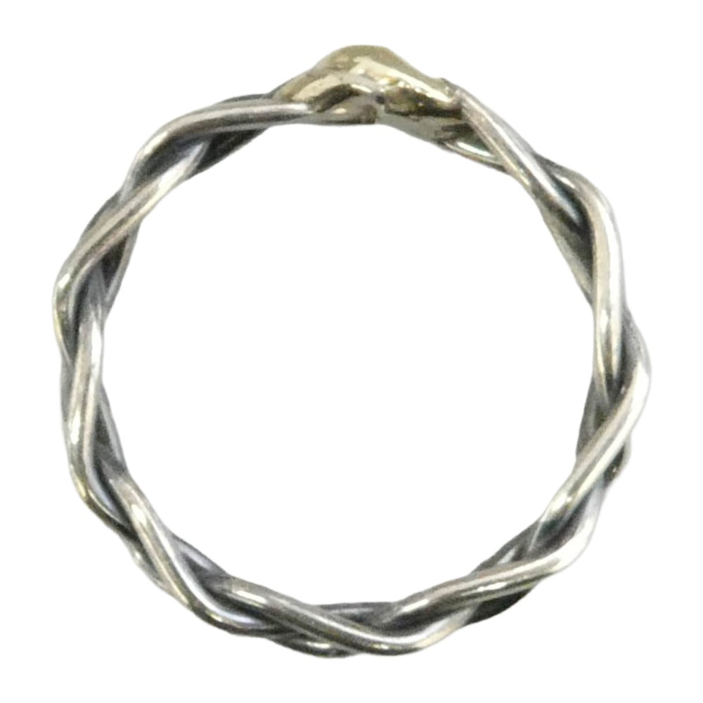 Sympathy of Soul シンパシーオブソウル R1801S-15 Woven Ring Silver シルバー K9 ウーブン リング シルバー系 ゴールド系 約14.5号【中古】