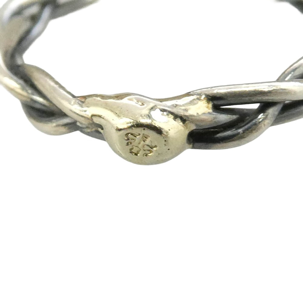 Sympathy of Soul シンパシーオブソウル R1801S-15 Woven Ring Silver シルバー K9 ウーブン リング シルバー系 ゴールド系 約14.5号【中古】