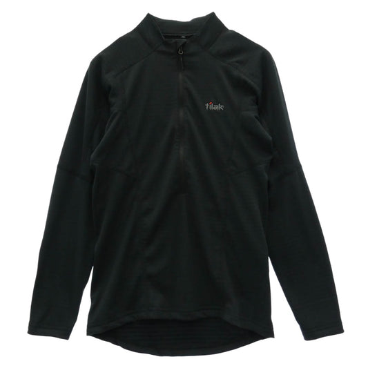 TILAK ティラック POUTNIK MERA メラ ハーフジップ ベースレイヤー DELTAPEAK サーマル シャツ ブラック系 XS【美品】【中古】