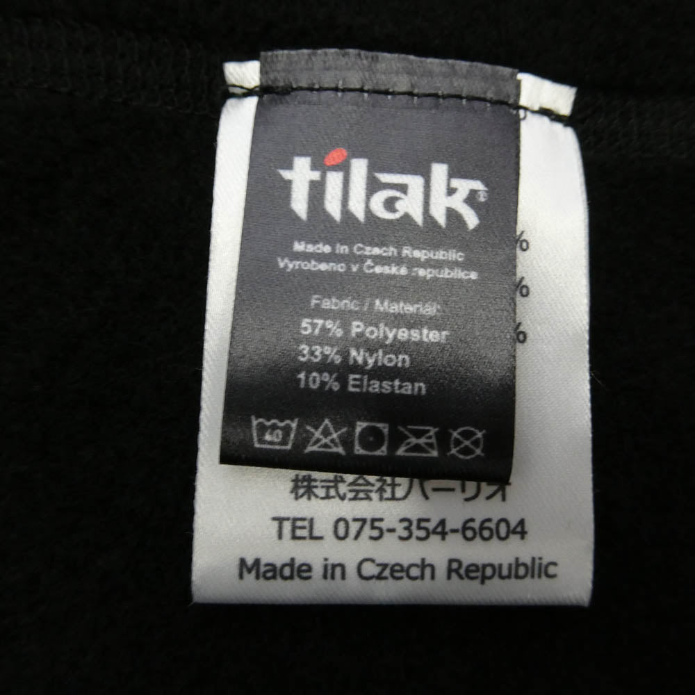 TILAK ティラック Serak MiG セラック ハーフジップ フリース プルオーバー Polartec Power Stretch Pro ブラック系 XS【美品】【中古】