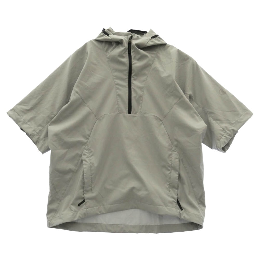 TILAK ティラック Sun Shield Anorak サンシールド アノラック ハーフジップ 半袖 ジャケット パーカー グレー系 M【中古】