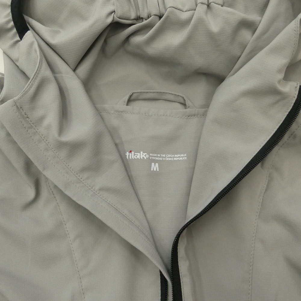 TILAK ティラック Sun Shield Anorak サンシールド アノラック ハーフジップ 半袖 ジャケット パーカー グレー系 M【中古】