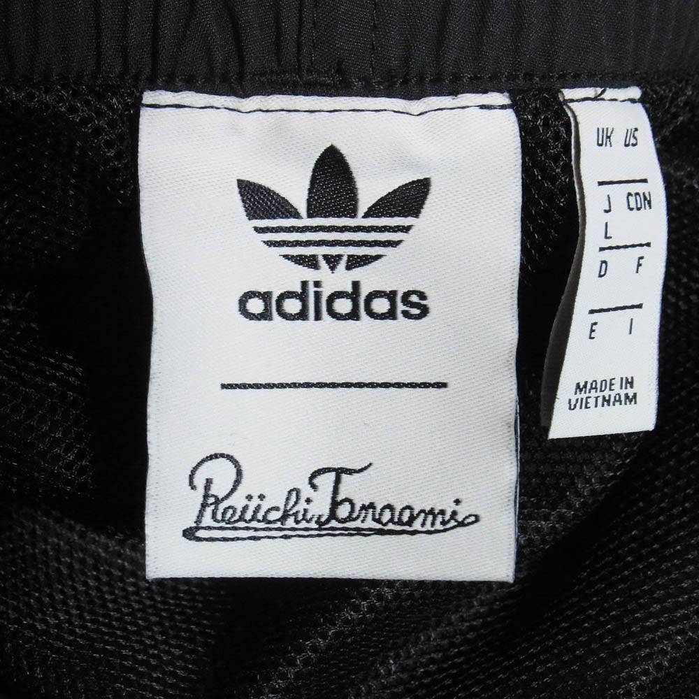 adidas アディダス × 田名網敬一 3ストライプ サイドライン ショーツ ハーフパンツ ブラック系 L【中古】