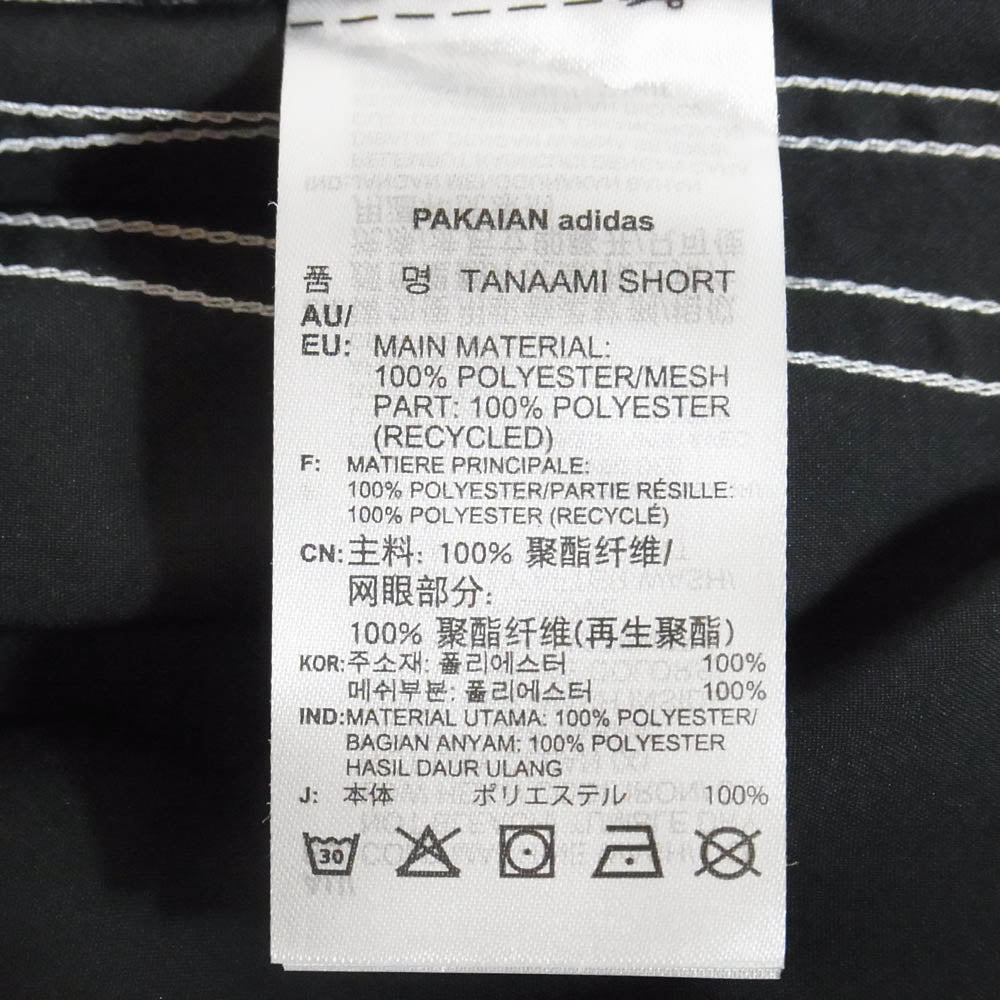 adidas アディダス × 田名網敬一 3ストライプ サイドライン ショーツ ハーフパンツ ブラック系 L【中古】