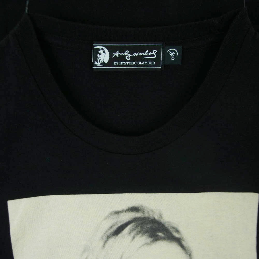 HYSTERIC GLAMOUR ヒステリックグラマー 7CT-0462 ANDY WARHOL アンディウォーホル プリント 半袖 Tシャツ ブラック系 M【中古】