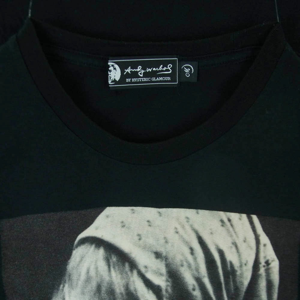 HYSTERIC GLAMOUR ヒステリックグラマー 7CT-0522 ANDY WARHOL アンディウォーホル フロント バック プリント 半袖 Tシャツ ブラック系 M【中古】