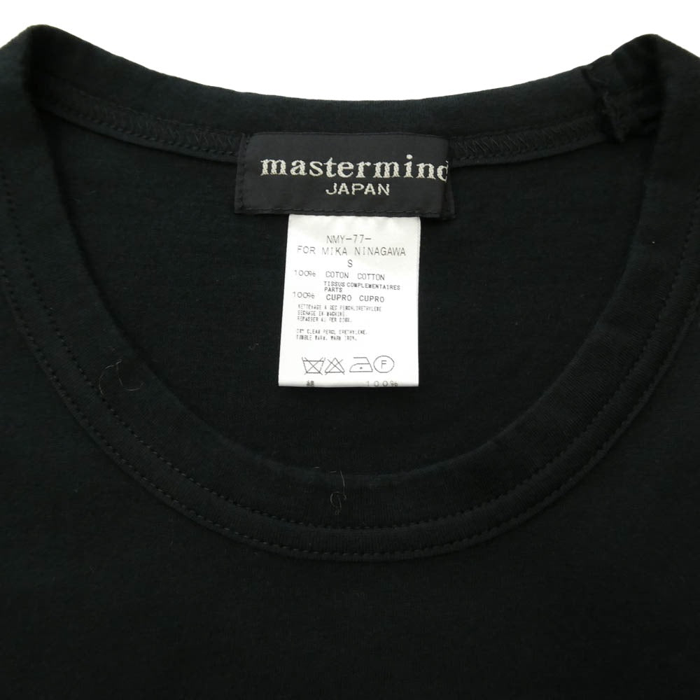 mastermind JAPAN マスターマインドジャパン x MIKA NINAGAWA 蜷川実花 スカル 半袖 Tシャツ ブラック系 S【中古】