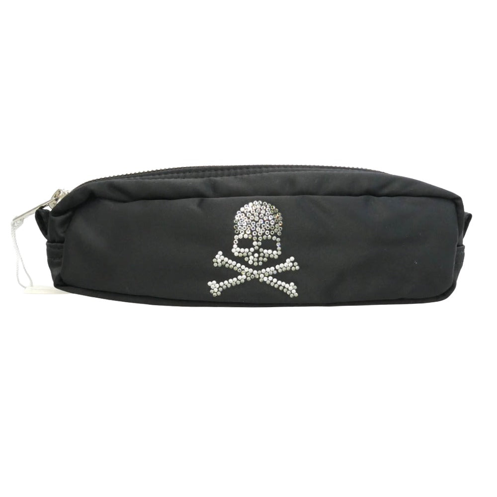 mastermind JAPAN マスターマインドジャパン PORTER ポーター SWAROVSKI スワロフスキー x PORTER ポーター x SWAROVSKI スワロフスキー スカル ラインストーン ペンケース ブラック系【美品】【中古】