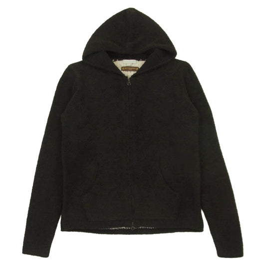 mastermind JAPAN マスターマインドジャパン BAREFOOT DREAMS ベアフットドリームス スカル ジップアップ ボア フーディー パーカー ダークブラウン系 S【中古】