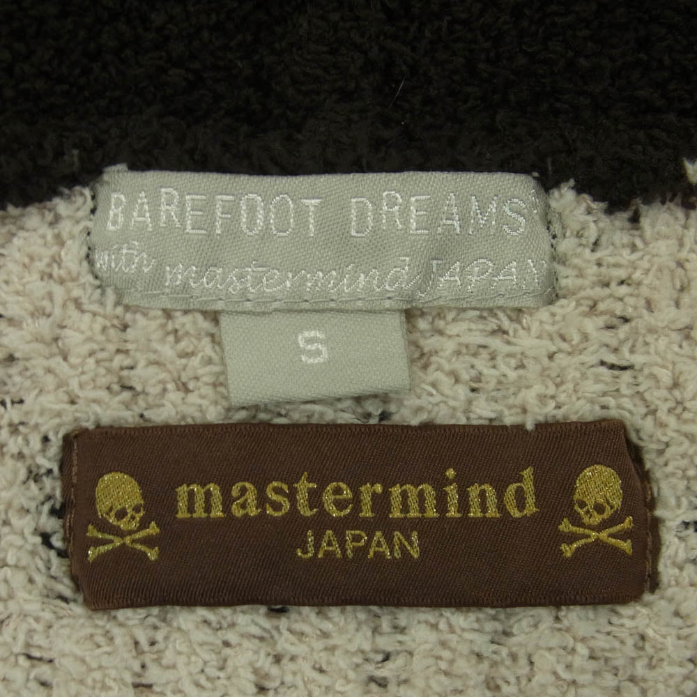 mastermind JAPAN マスターマインドジャパン BAREFOOT DREAMS ベアフットドリームス スカル ジップアップ ボア フーディー パーカー ダークブラウン系 S【中古】