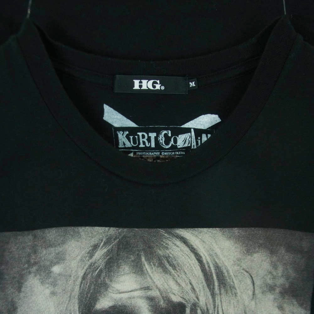 HYSTERIC GLAMOUR ヒステリックグラマー 4CT-4632 KURT COBAIN カートコバーン プリント 半袖 Tシャツ ブラック系 M【中古】