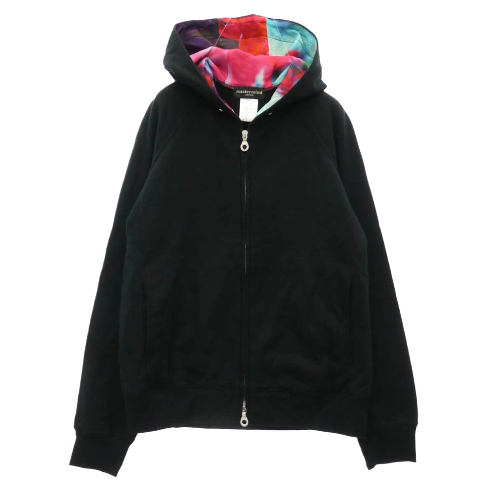 mastermind JAPAN マスターマインドジャパン x MIKA NINAGAWA 蜷川実花 ジップアップ フーディー パーカー ブラック系 S【中古】
