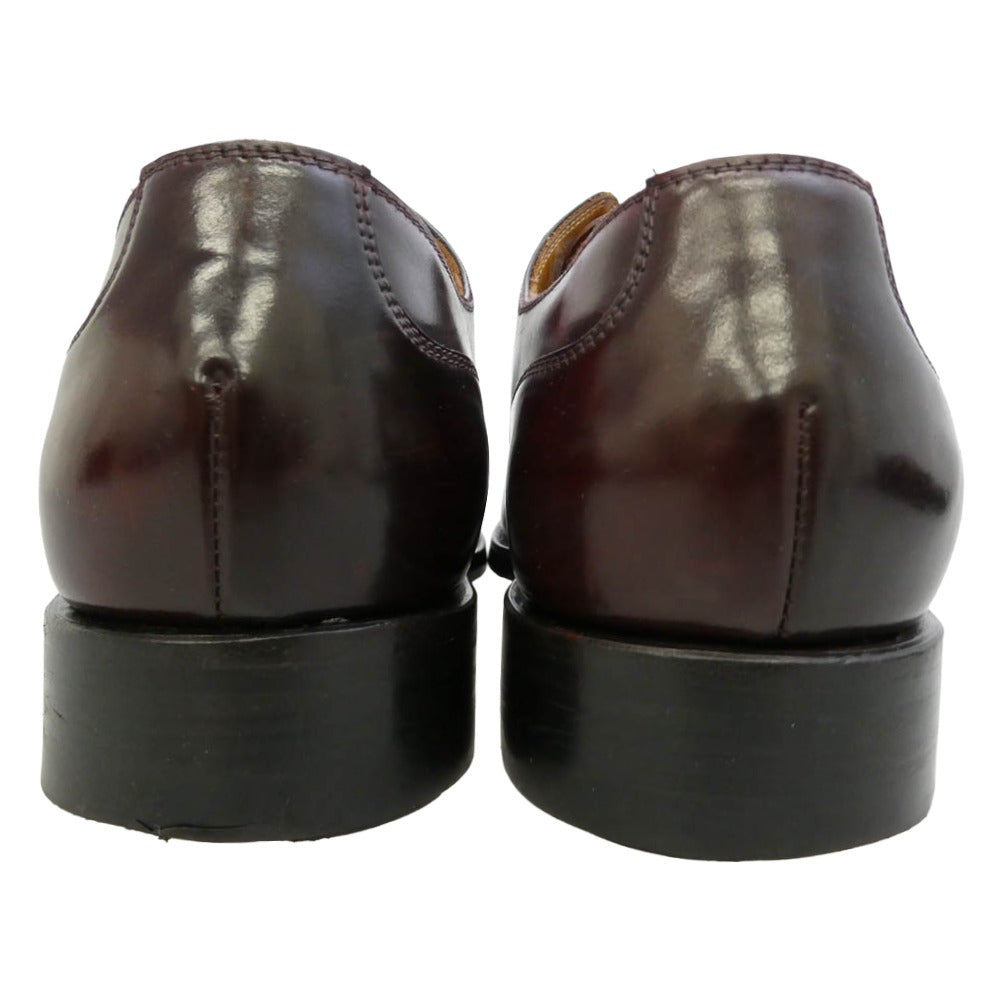 ヤンコ Uチップ コードバン レザーシューズ ダークブラウン系 8.5【中古】
