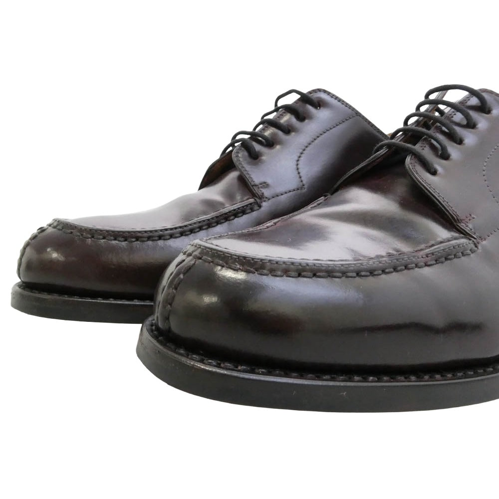 ヤンコ Uチップ コードバン レザーシューズ ダークブラウン系 8.5【中古】