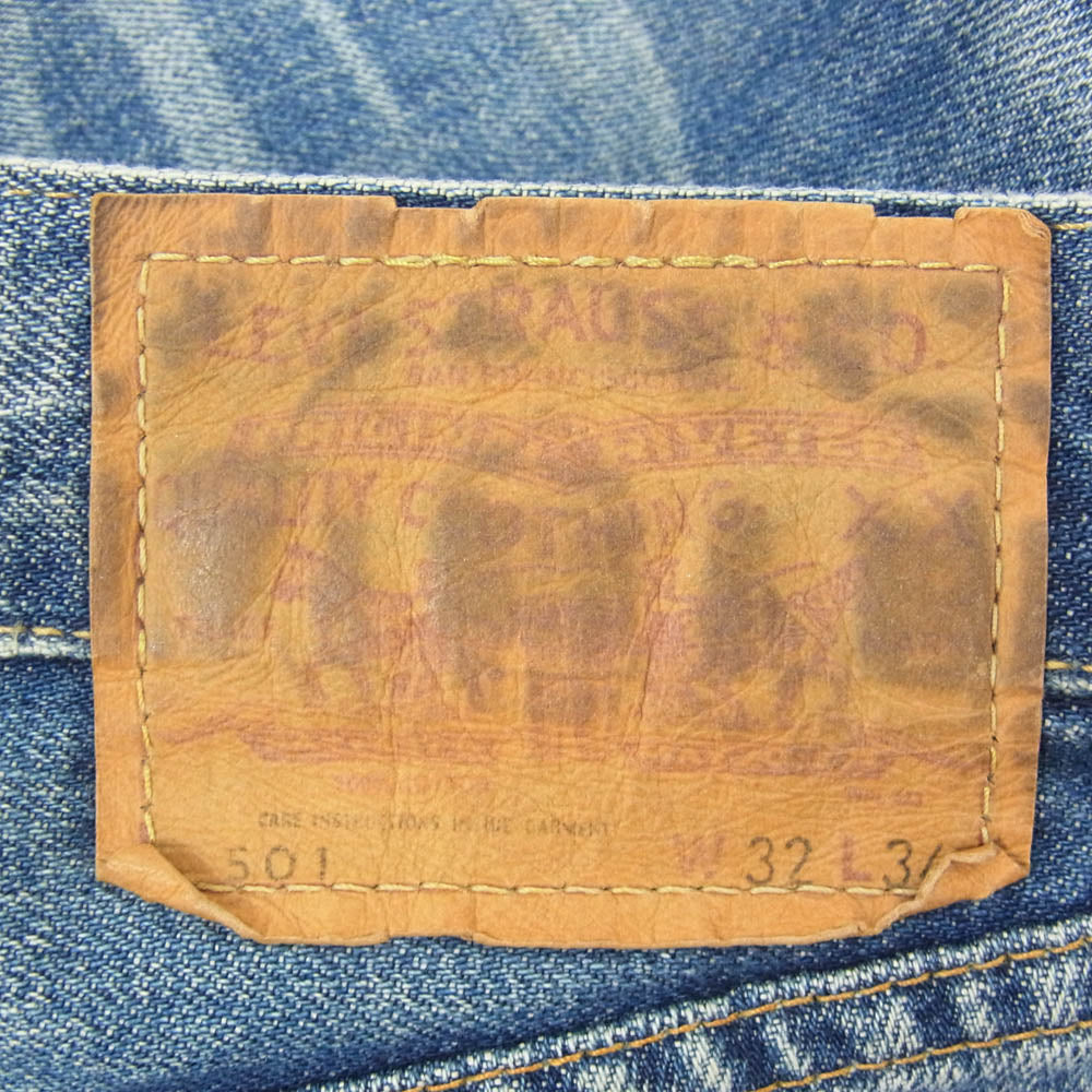 Levi's リーバイス 71501 日本製 501 BIGE 66前期 復刻 デニム パンツ インディゴブルー系 32【中古】