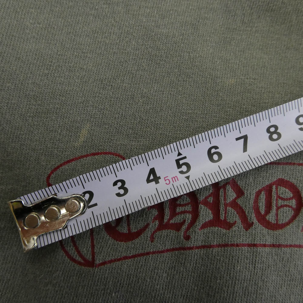 CHROME HEARTS クロムハーツ（原本無） old intellectual gallery GALF 別注 オールド スター バックプリント ポケット スクロールラベルロゴ Tシャツ 半袖 カットソー グレー系 M【中古】