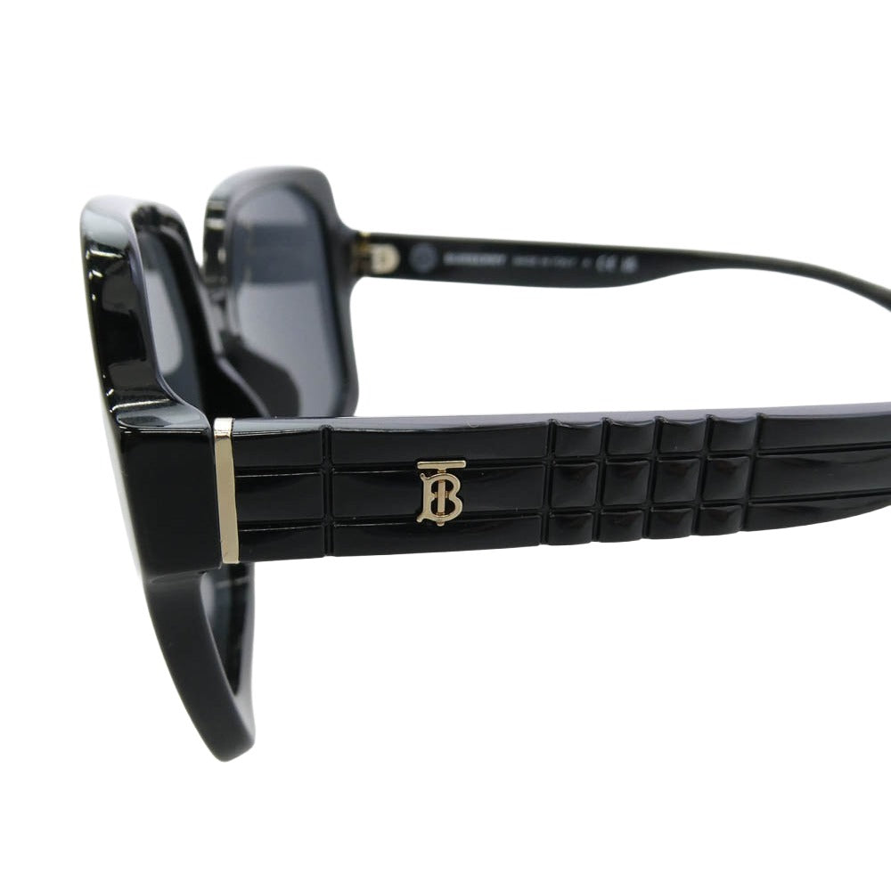 BURBERRY バーバリー 3001/87 TBロゴ ワイドテンプル サングラス アイウェア　　 フレーム：ブラック系、ゴールド系　レンズ：ブラック系 58□16【中古】