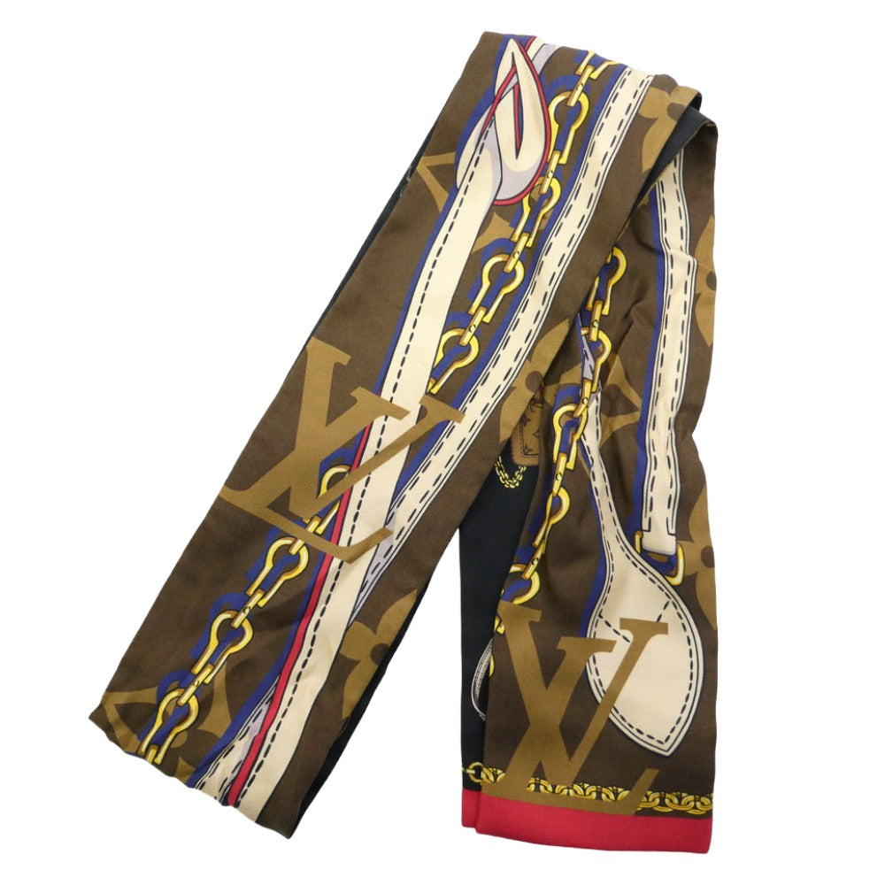 LOUIS VUITTON ルイ・ヴィトン M76235 Bandeau Tribute To バンドー トリビュート トゥー スカーフ ブラウン系【中古】