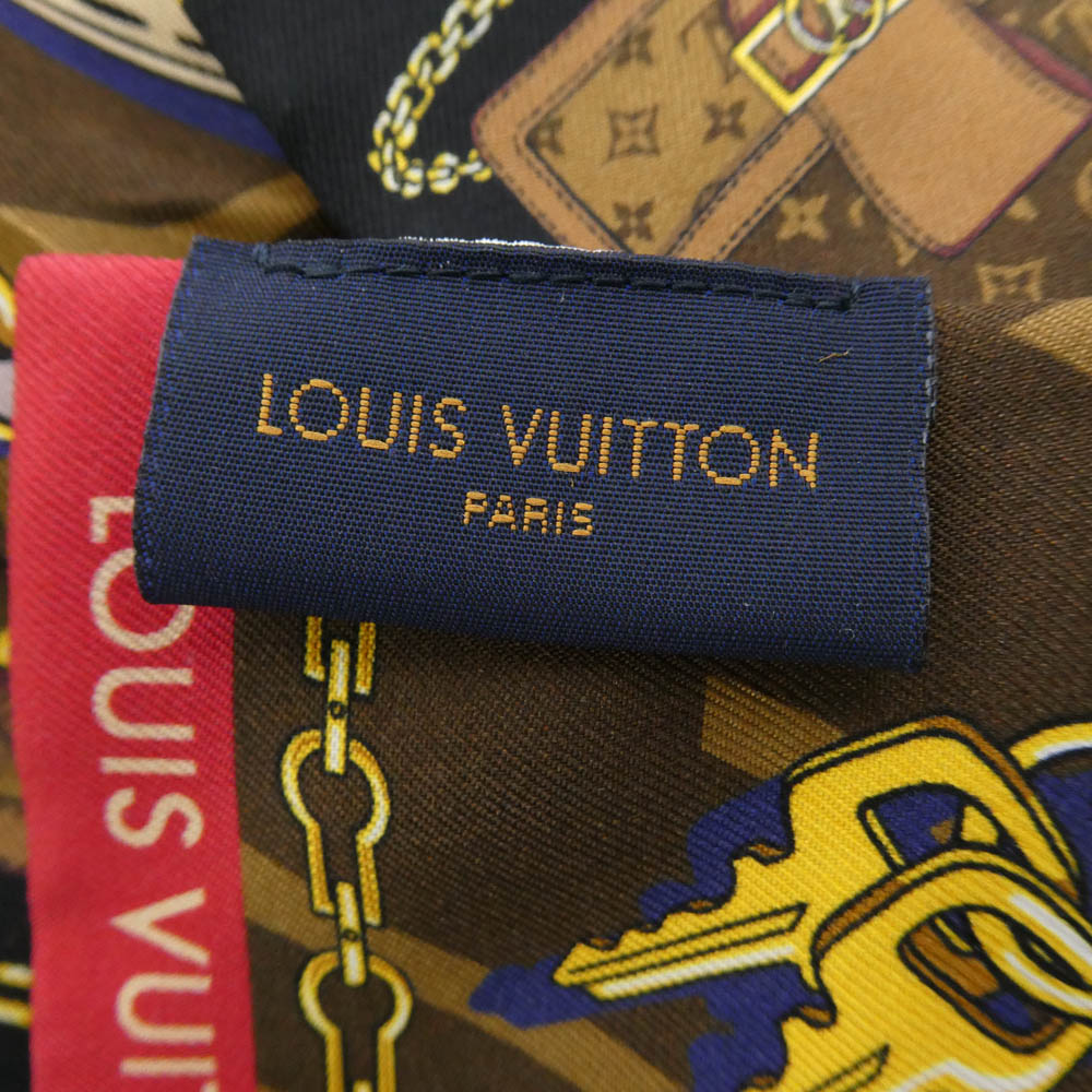 LOUIS VUITTON ルイ・ヴィトン M76235 Bandeau Tribute To バンドー トリビュート トゥー スカーフ ブラウン系【中古】