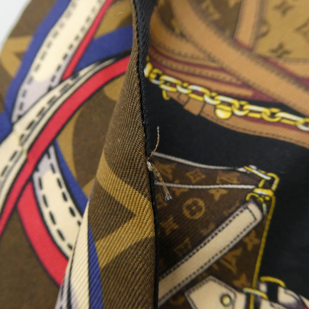 LOUIS VUITTON ルイ・ヴィトン M76235 Bandeau Tribute To バンドー トリビュート トゥー スカーフ ブラウン系【中古】