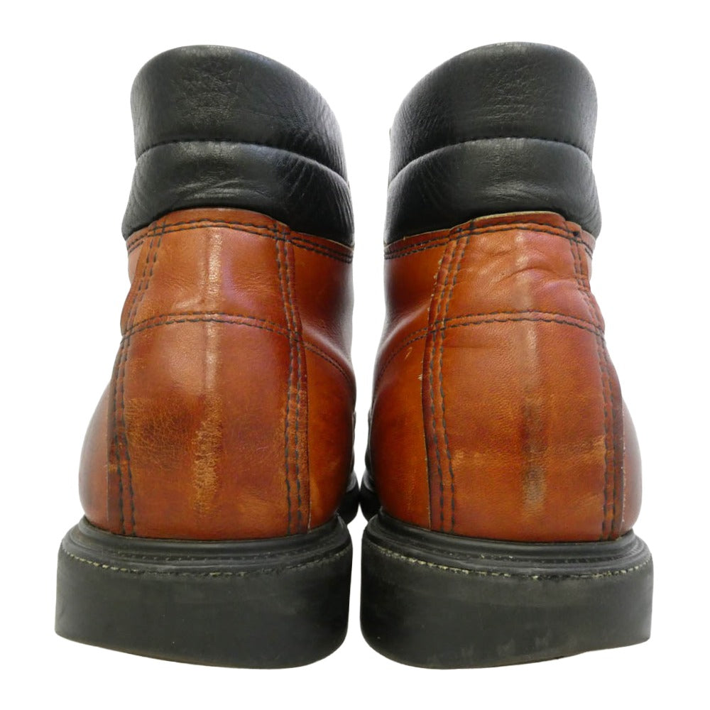 RED WING レッドウィング 8804 USA製 刺繍羽根タグ スーパーソール 6インチ モックトゥ ブーツ 赤茶 ブラウン系 8.5【中古】