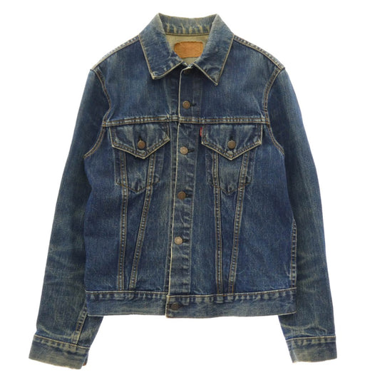 Levi's リーバイス 70505 USA製 60s 70s 4th BIGE ボタン裏刻印 521 Gジャン デニム トラッカー ジャケット インディゴブルー インディゴブルー系 サイズ不明【中古】